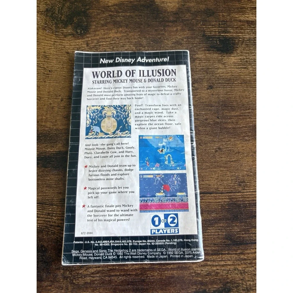 Sonic the Hedgehog 2 (SEGA Genesis, 1992) Manual Only